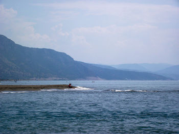 Scenic view of sea against sky