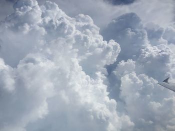 Low angle view of cloudy sky