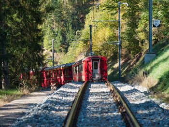 Train on railroad track