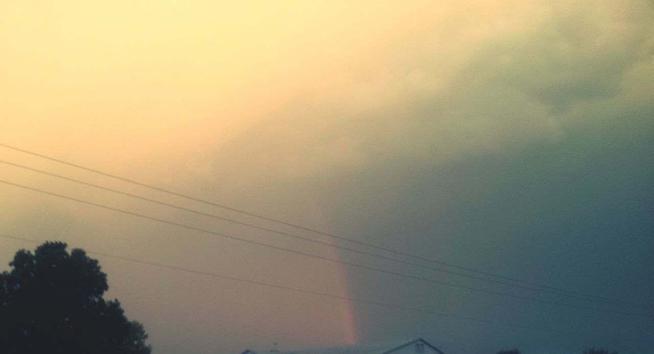 LOW ANGLE VIEW OF SILHOUETTE ELECTRICITY PYLON AGAINST SKY