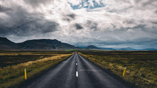 Road passing through rural landscape