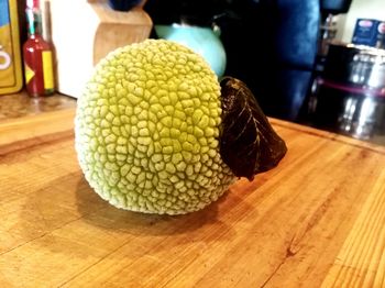 Close-up of fruits on table