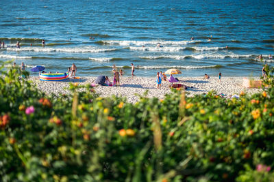 Group of people on the beach