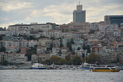 Boats in harbor istanbul