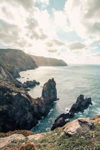 Scenic view of sea against sky