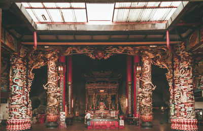 Interior of shrine