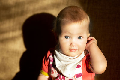 Portrait of cute baby