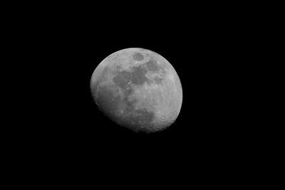 Scenic view of moon against sky at night