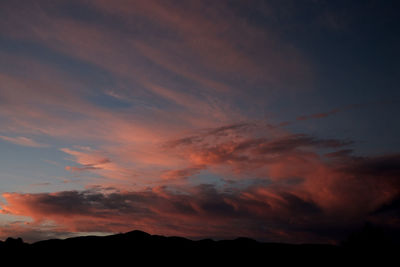 Low angle view of dramatic sky