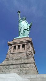 Low angle view of statue