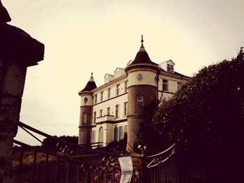 Low angle view of building against sky