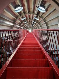 View of empty staircase