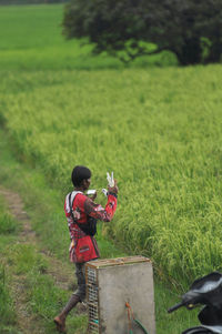 Pigeon racing jockeys release dozens of pigeons at a certain distance in nusawungu, cilacap.