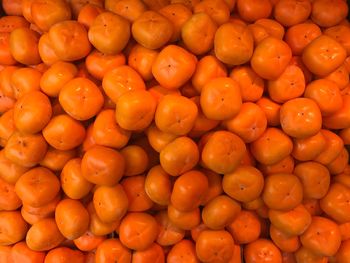 Full frame shot of oranges at market stall