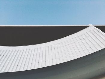 Low angle view of building against clear sky