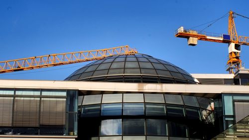 Low angle view of construction site