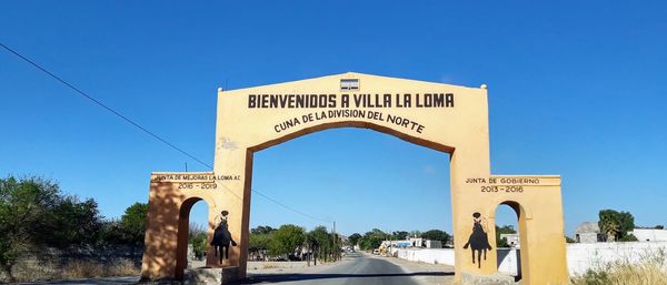View of historical building against clear blue sky