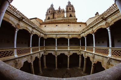 Low angle view of historical building against sky