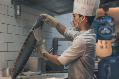Man working in factory