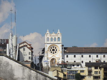 Buildings against sky in city