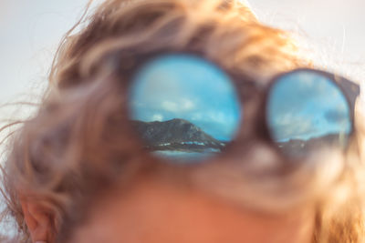 Close-up portrait of woman