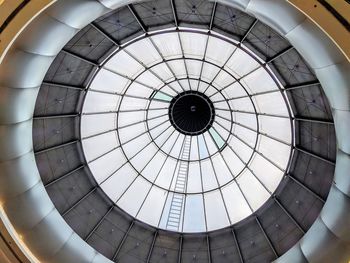 Low angle view of building ceiling