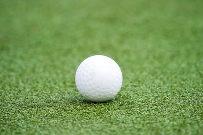 Golf ball on ground