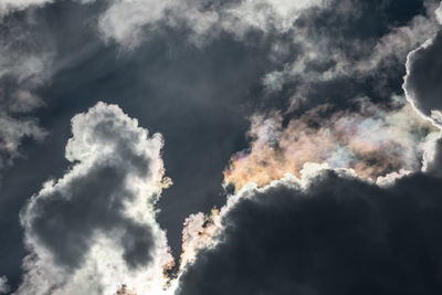 Low angle view of clouds in sky