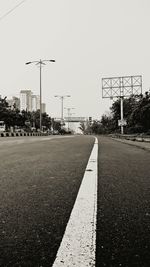 Road sign on road