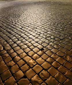 Full frame shot of cobblestone street