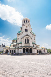 View of historic building against sky