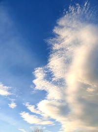 Low angle view of clouds in sky