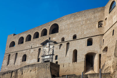 External walls of the castel sant elmo in naples