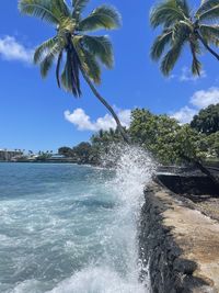 Scenic view of sea against sky