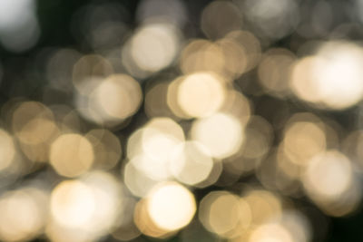 Defocused image of lights