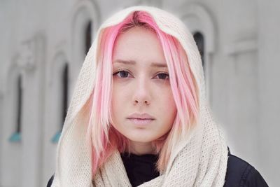 Portrait of young woman