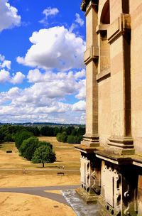 View of historic building against cloudy sky