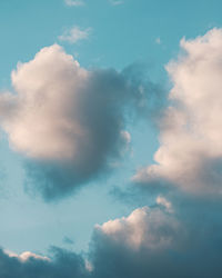 Low angle view of clouds in sky