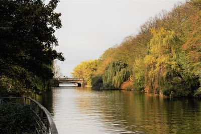 Bridge over river against sky