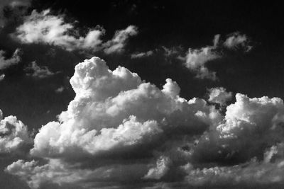 Low angle view of cloudy sky