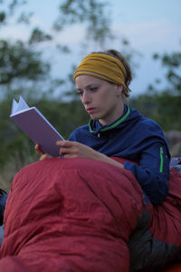 Young man using mobile phone