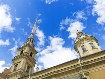 Peter and paul cathedral is the main building of the peter and paul fortress. 