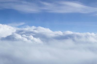 Low angle view of cloudy sky