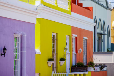 View of residential structures in row