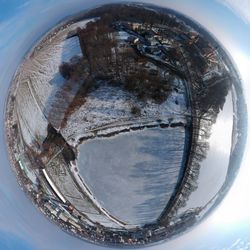 Digital composite image of water wheel