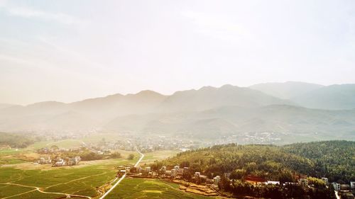 Scenic view of landscape against sky