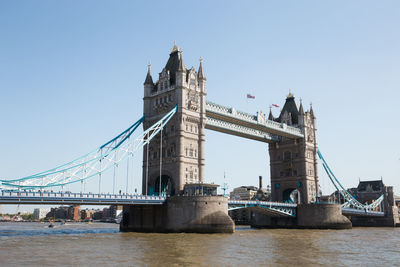 View of bridge over river