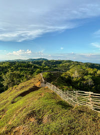 Scenic view of landscape against sky