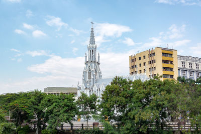 Panoramic view of cathedral against sky