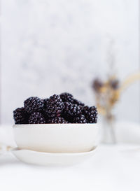 Close-up of dessert in plate on table